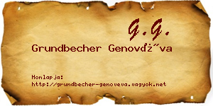 Grundbecher Genovéva névjegykártya